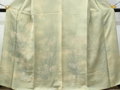 平和屋着物■訪問着　雲取り草木文　暈し染め　正絹　逸品　CABF0870fb