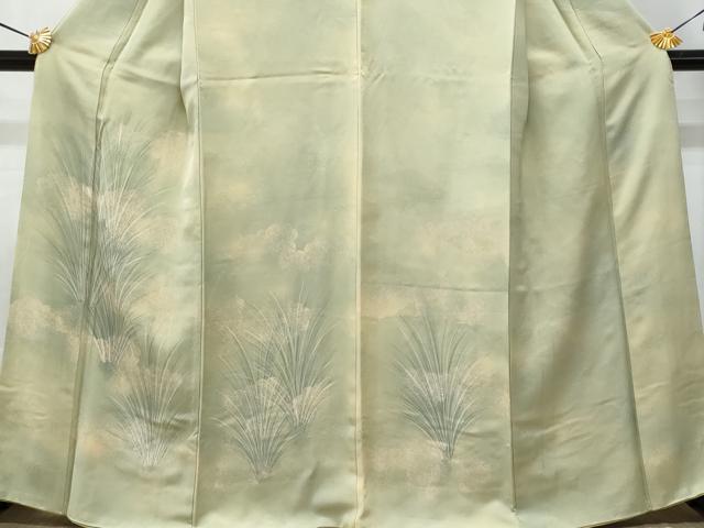 平和屋着物■訪問着　雲取り草木文　暈し染め　正絹　逸品　CABF0870fb