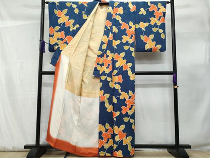 平和屋着物■上質な小紋　地紋起こし　枝椿　正絹　逸品　CABF0873fb