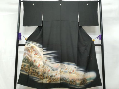 平和屋着物■豪華黒留袖　作家物　洛樹爽風　正絹　逸品　CABF0882fb