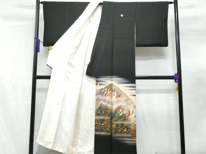 平和屋着物■豪華黒留袖　作家物　洛樹爽風　正絹　逸品　CABF0882fb