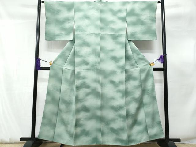 平和屋着物■上質な小紋　立波地紋　暈し染め　正絹　逸品　CABF0888fb