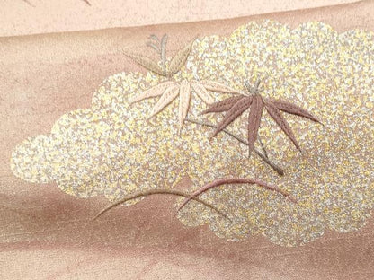 平和屋着物■訪問着　刺繍　雲取り籬枝花松文　暈し染め　金銀彩　やまと誂製　正絹　逸品　CABF0889fb