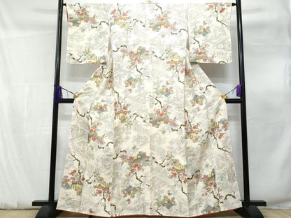 平和屋着物■上質な小紋　風景文　正絹　逸品　CABF0890fb