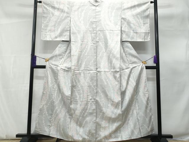 平和屋着物■上質な紬　花唐草文　正絹　逸品　CABF0897fb