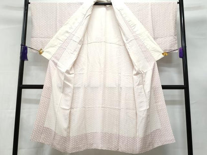 平和屋着物■長襦袢　無双仕立て　麻の葉文様　正絹　逸品　CABF0900fb