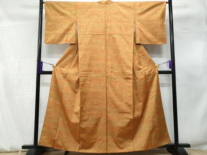 平和屋着物■上質な紬　花織　霞文　正絹　逸品　CABF0901fb