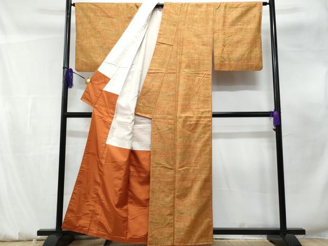 平和屋着物■上質な紬　花織　霞文　正絹　逸品　CABF0901fb