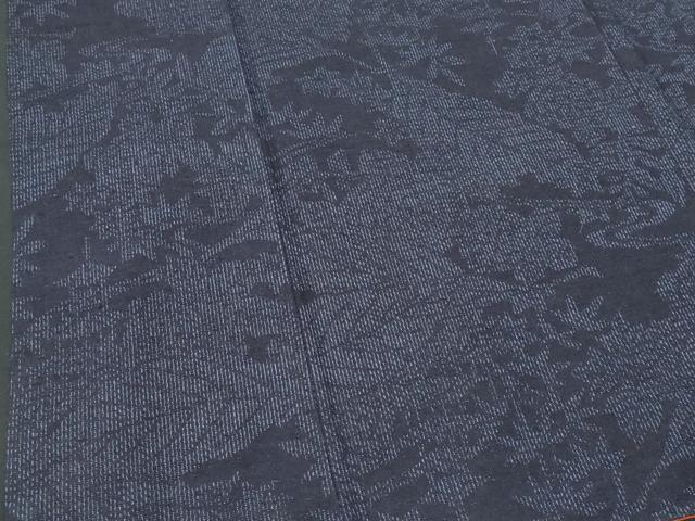 平和屋着物■結城紬 草花文 正絹 逸品 CABF0913fb