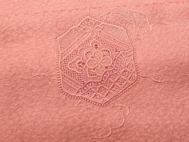 平和屋着物■中国三大刺繍　スワトウ刺繍　訪問着　亀甲花文　暈し染め　正絹　逸品　CABF0928fb