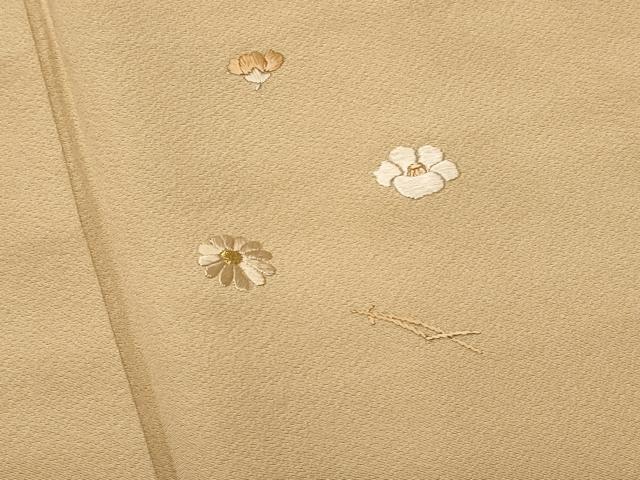 平和屋着物■豪華色留袖 駒刺繍 吹き寄せ文 金糸 正絹 逸品 CABF0931fb