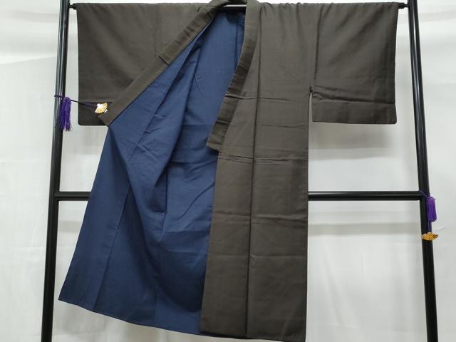 平和屋着物■男性　紬　アンサンブル　縞　正絹　逸品　CABF0940fb