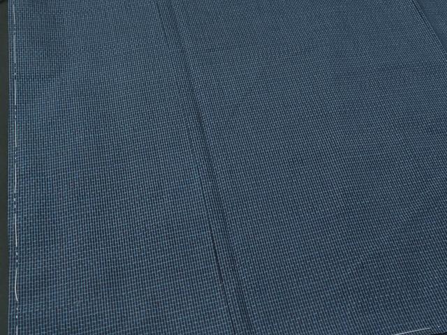平和屋着物■男性 本場大島紬 幾何学文様 正絹 逸品 未使用 CABF0941fb