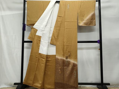 平和屋着物■訪問着 刺繍 短冊舞桜文 暈し染め 金彩 正絹 逸品 未使用 CABF0962fb