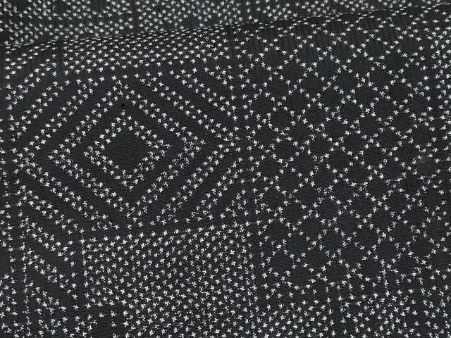 平和屋着物■本場大島紬　7マルキ　幾何学文様　正絹　逸品　CABF0967fb