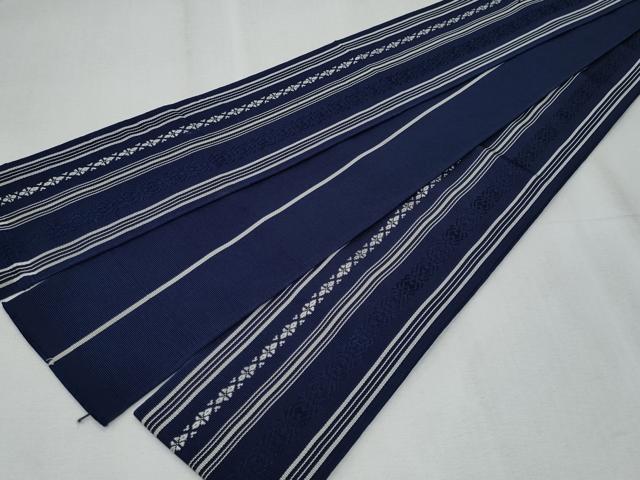 平和屋着物◎男性　本場筑前博多織　角帯　献上　証紙付き　正絹　逸品　CABF0978fb