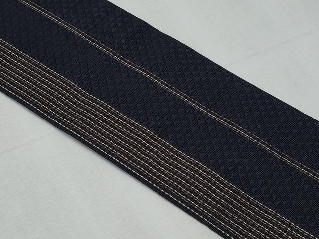 平和屋着物◎男性　本場筑前博多織　角帯　献上　正絹　逸品　CABF0982fb