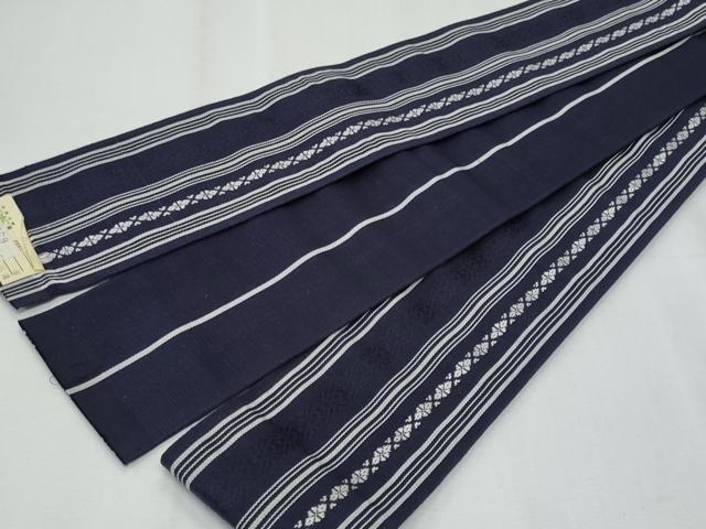 平和屋着物◎男性　本場筑前博多織　角帯　献上　正絹　逸品　CABF0983fb