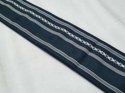 平和屋着物◎男性　本場筑前博多織　角帯　献上　正絹　逸品　CABF0986fb