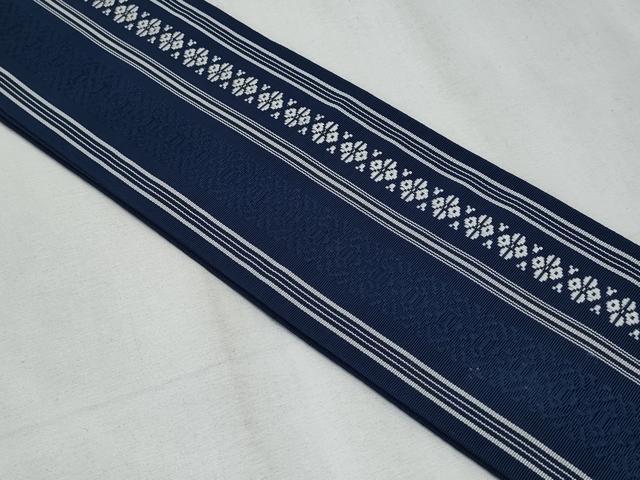 平和屋着物◎男性　本場筑前博多織　角帯　献上　正絹　逸品　CABF0988fb