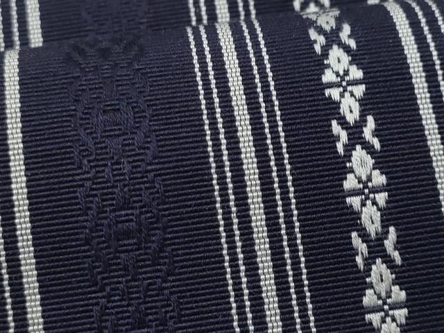平和屋着物◎男性　本場筑前博多織　角帯　献上　正絹　逸品　CABF0989fb