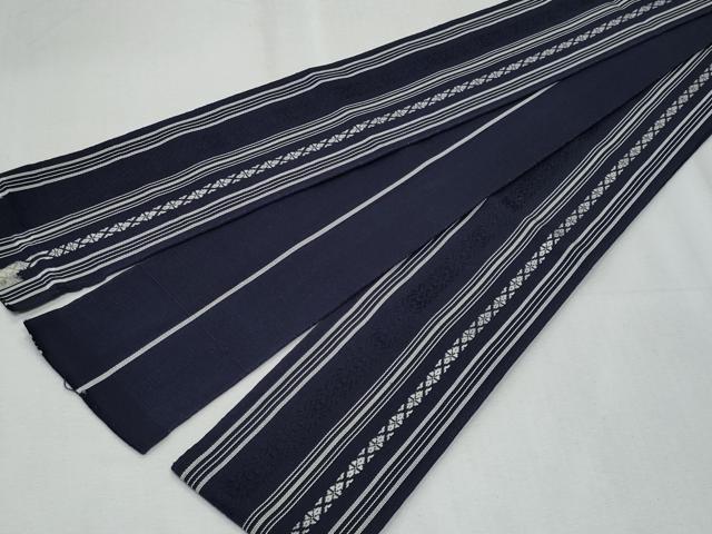 平和屋着物○男性 本場筑前博多織 角帯 献上 正絹 逸品 DABE1438op