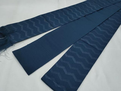 平和屋着物◎男性　本場筑前博多織　角帯　吉祥文　正絹　逸品　CABF1001fb