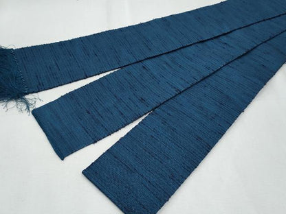 平和屋着物◎男性　角帯　紬地　霞文　正絹　逸品　CABF1002fb