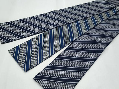 平和屋着物◎男性　両面　角帯　斜線文　CABF1018fb