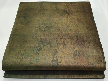 平和屋着物◎六通柄袋帯　霞文　金糸　引箔　正絹　逸品　CABF1052fb