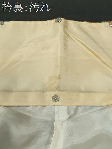 平和屋着物■上質な小紋 亀甲風景花文 金彩 鬼しぼ縮緬 正絹 逸品 未使用 CABF1097fb