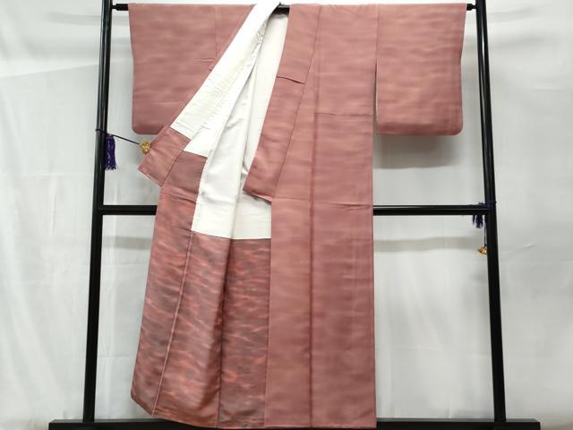 平和屋着物■虹色創家 本郷大田子 小紋 大田子ぞめ 霞文 暈し染め 正絹 逸品 CABF1103fb