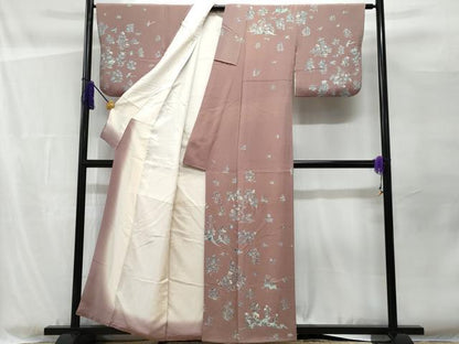 平和屋着物■訪問着 鹿 草花文 正絹 逸品 CABF1105fb
