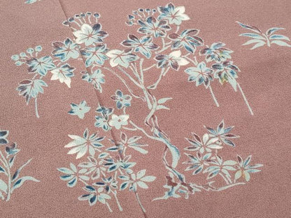 平和屋着物■訪問着 鹿 草花文 正絹 逸品 CABF1105fb