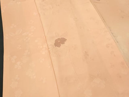 平和屋着物■上質な小紋 枝花文 暈し染め 正絹 逸品 CABF1106fb