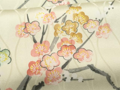平和屋着物■上質な小紋 枝梅文 正絹 逸品 CABF1107fb