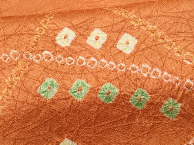 平和屋着物■上質な小紋 絞り 幾何学文様 正絹 逸品 CABF1125fb