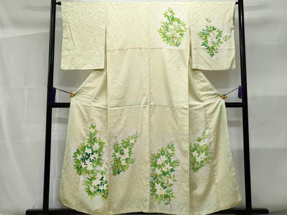 平和屋着物■訪問着 枝花文 暈し染め 正絹 逸品 CABF1128fb