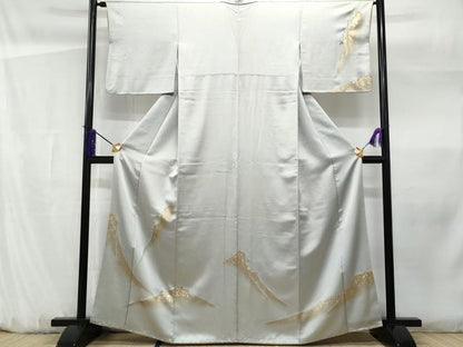 平和屋着物■訪問着 駒刺繍 遠山文 金銀彩 正絹 逸品 CABF1162fb