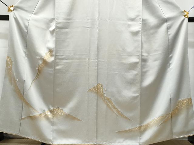 平和屋着物■訪問着 駒刺繍 遠山文 金銀彩 正絹 逸品 CABF1162fb