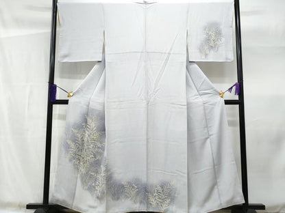 平和屋着物■訪問着 刺繍 草木文 暈し染め 正絹 逸品 CABF1166fb