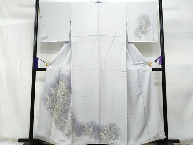 平和屋着物■訪問着 刺繍 草木文 暈し染め 正絹 逸品 CABF1166fb