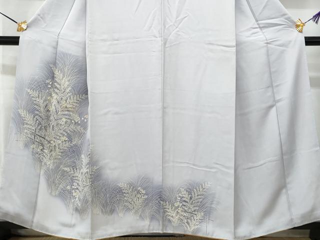 平和屋着物■訪問着 刺繍 草木文 暈し染め 正絹 逸品 CABF1166fb