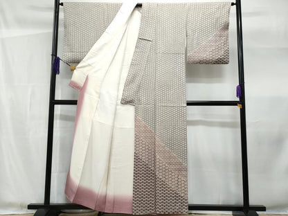平和屋着物■訪問着 切嵌花文 正絹 逸品 CABF1167fb