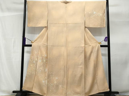平和屋着物■訪問着　枝花文　暈し染め　正絹　逸品　CABF1189fb