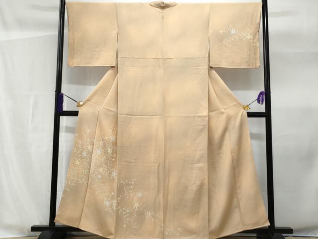 平和屋着物■訪問着　枝花文　暈し染め　正絹　逸品　CABF1189fb