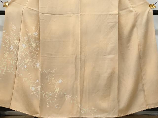 平和屋着物■訪問着　枝花文　暈し染め　正絹　逸品　CABF1189fb