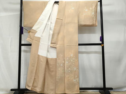 平和屋着物■訪問着　枝花文　暈し染め　正絹　逸品　CABF1189fb