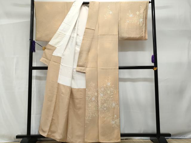 平和屋着物■訪問着　枝花文　暈し染め　正絹　逸品　CABF1189fb