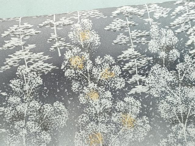 平和屋着物■訪問着　飛鶴遠山水辺文　暈し染め　正絹　逸品　CABF1199fb